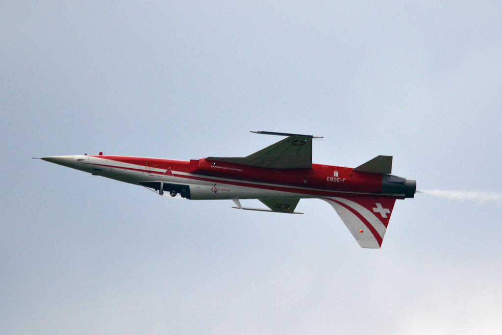 Northrop F-5E Tiger II Switzerland Air Force (Patrouille Suisse) J-3083 Zeltweg (LOXZ) July_01_2011