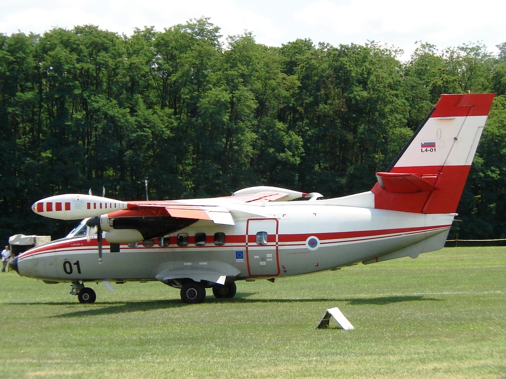 Let L-410UVP-E Turbolet Slovenia Air Force L4-01 Murska_Sobota (LJMS) August_14_2008