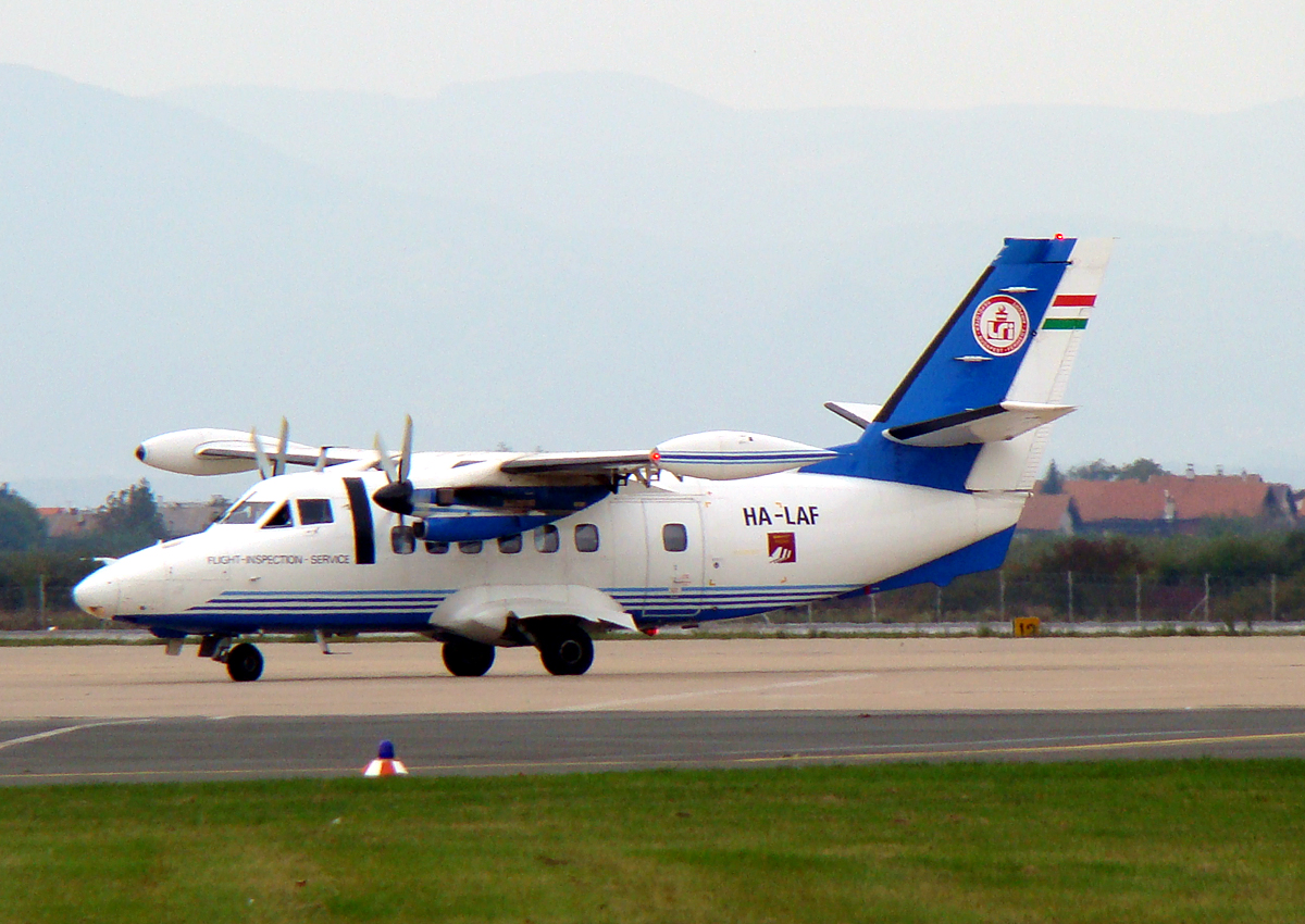 Let L-410UVP-E8A Turbolet Flight Inspection Service HA-LAF Zagreb_Pleso (ZAG/LDZA) October_1_2008