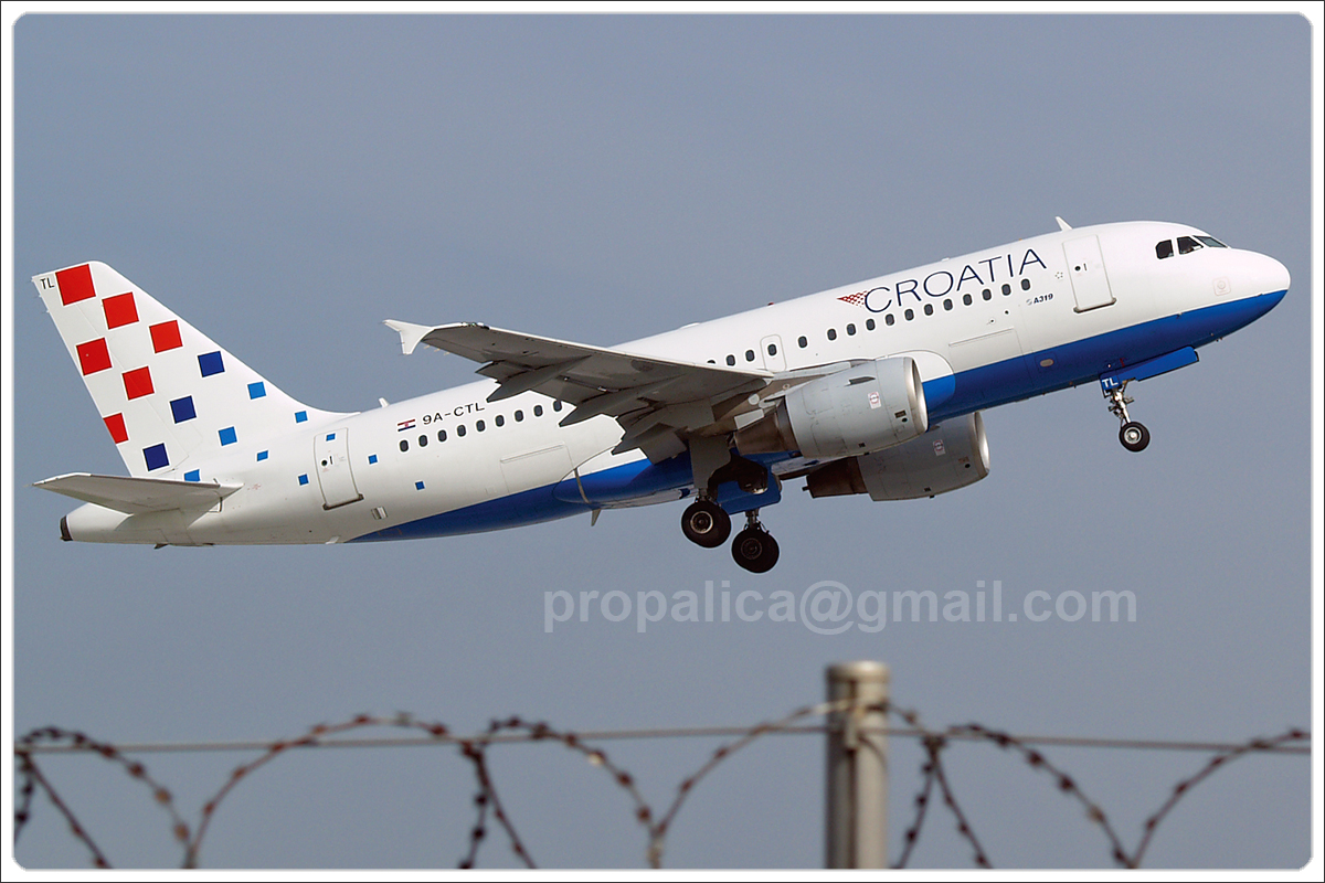 A319-112 Croatia Airlines 9A-CTL Zagreb_Pleso June_19_2006