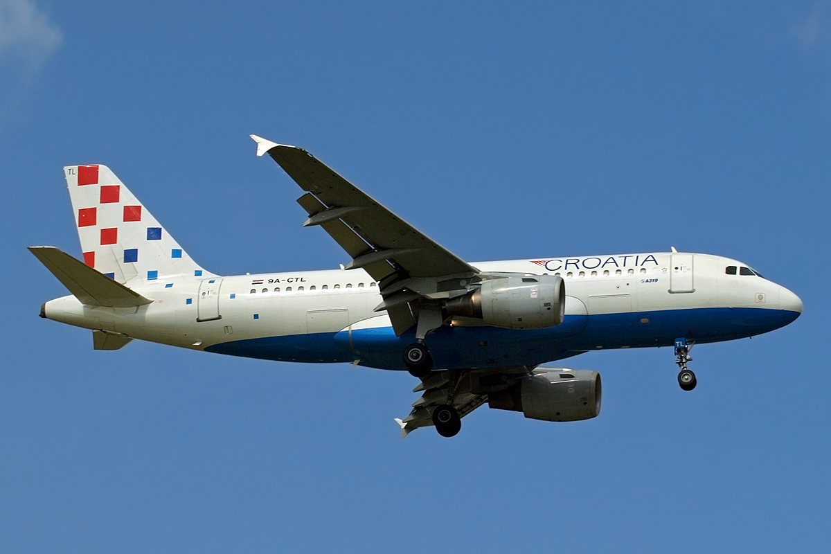 A319-112 Croatia Airlines 9A-CTL Zagreb_Pleso September_17_2008