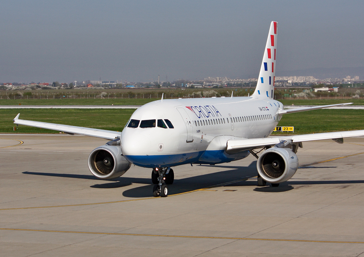 A319-112 Croatia Airlines 9A-CTG Zagreb_Pleso April_8_2009