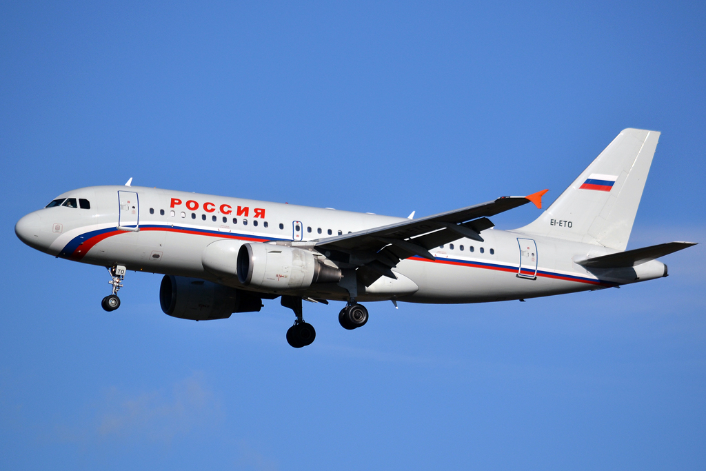 A319-111 Rossiya Russian Airlines EI-ETO Prague_Ruzyne (PRG/LKPR) February_03_2013