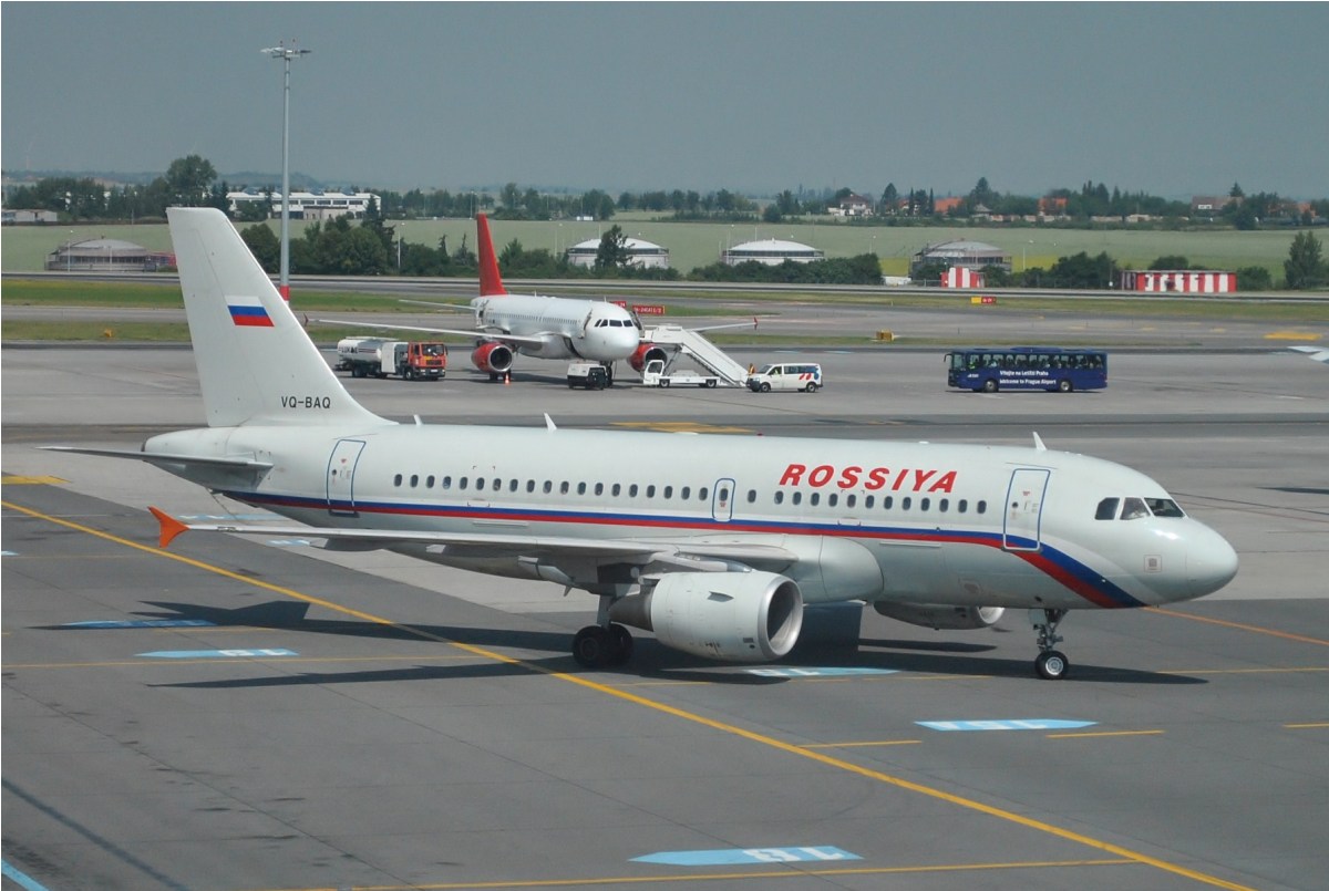 A319-112 Rossiya Russian Airlines VQ-BAQ Prague_Ruzyne (PRG/LKPR) July_03_2010