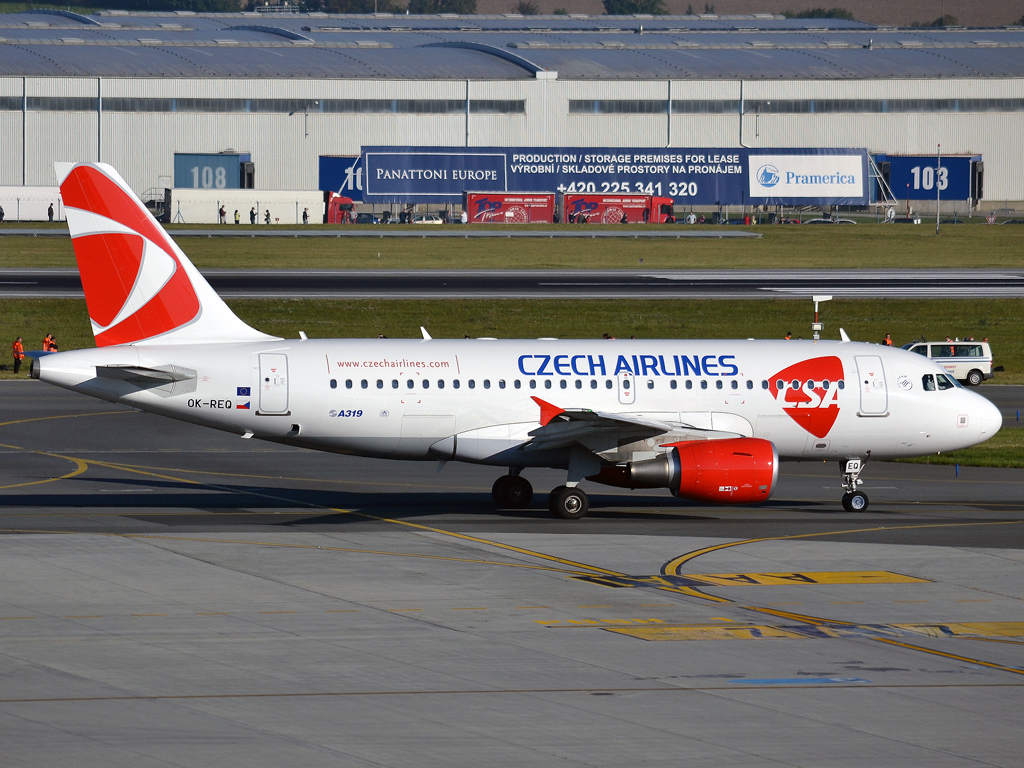 A319-112 CSA Czech Airlines OK-REQ Prague_Ruzyne (PRG/LKPR)