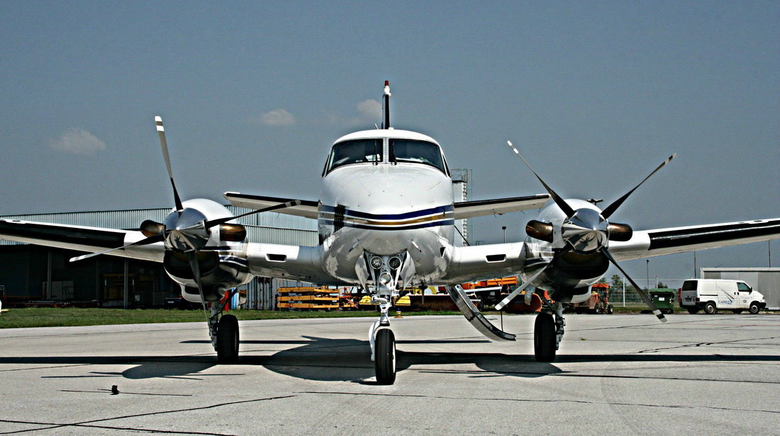 Beech C90 King Air 9A-SIB Air Pannonia Osijek Klisa (LDOS) August_02_2014.