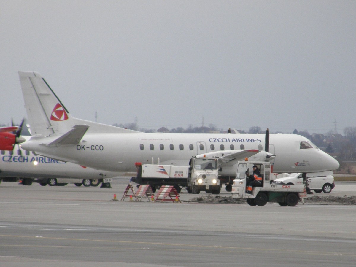 Saab SF-340B CSA Czech Airlines (CCA Central Connect Airlines) OK-CCO Prague_Ruzyne (PRG/LKPR) February_27_2009