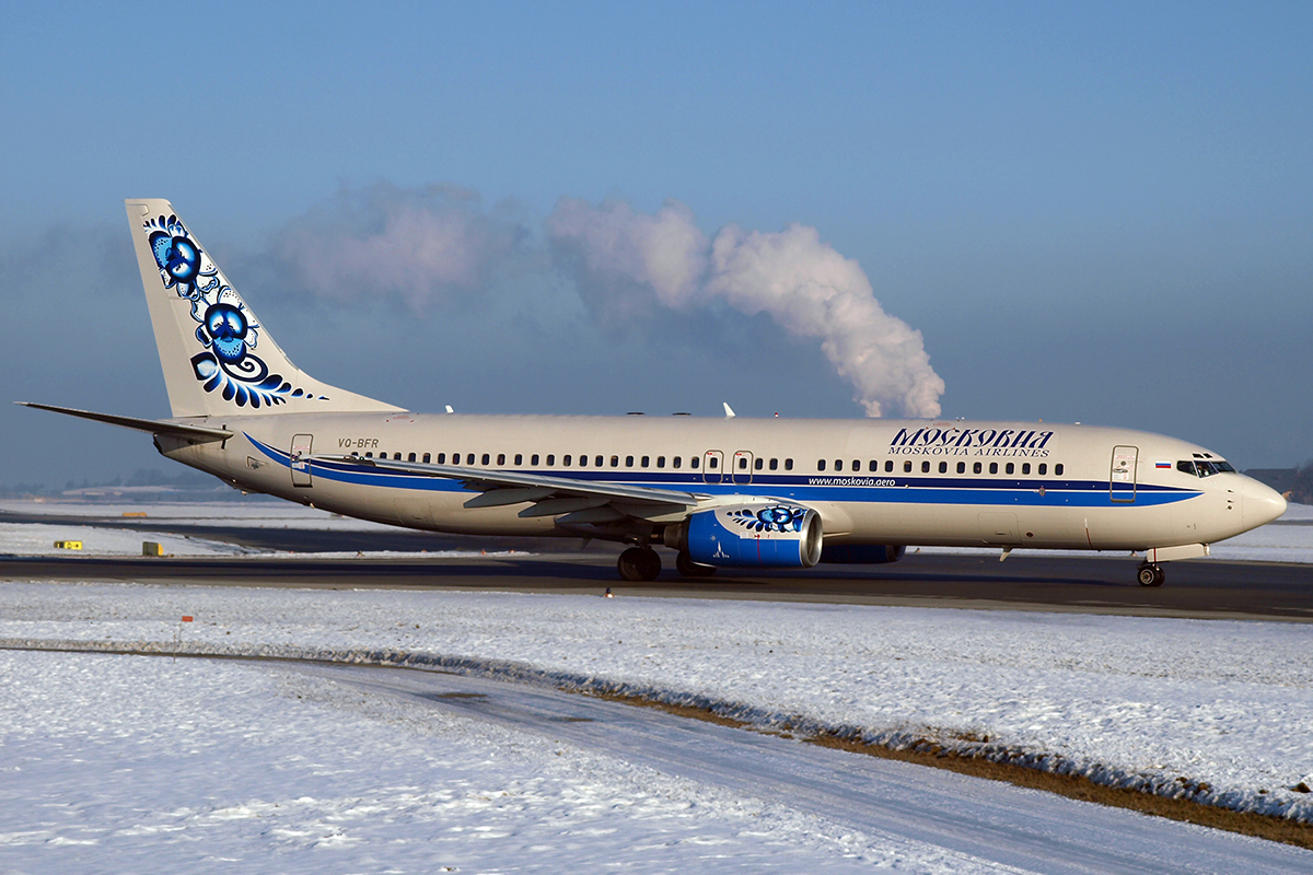 B737-883 Moskovia Airlines VQ-BFR Salzburg January_16_2010