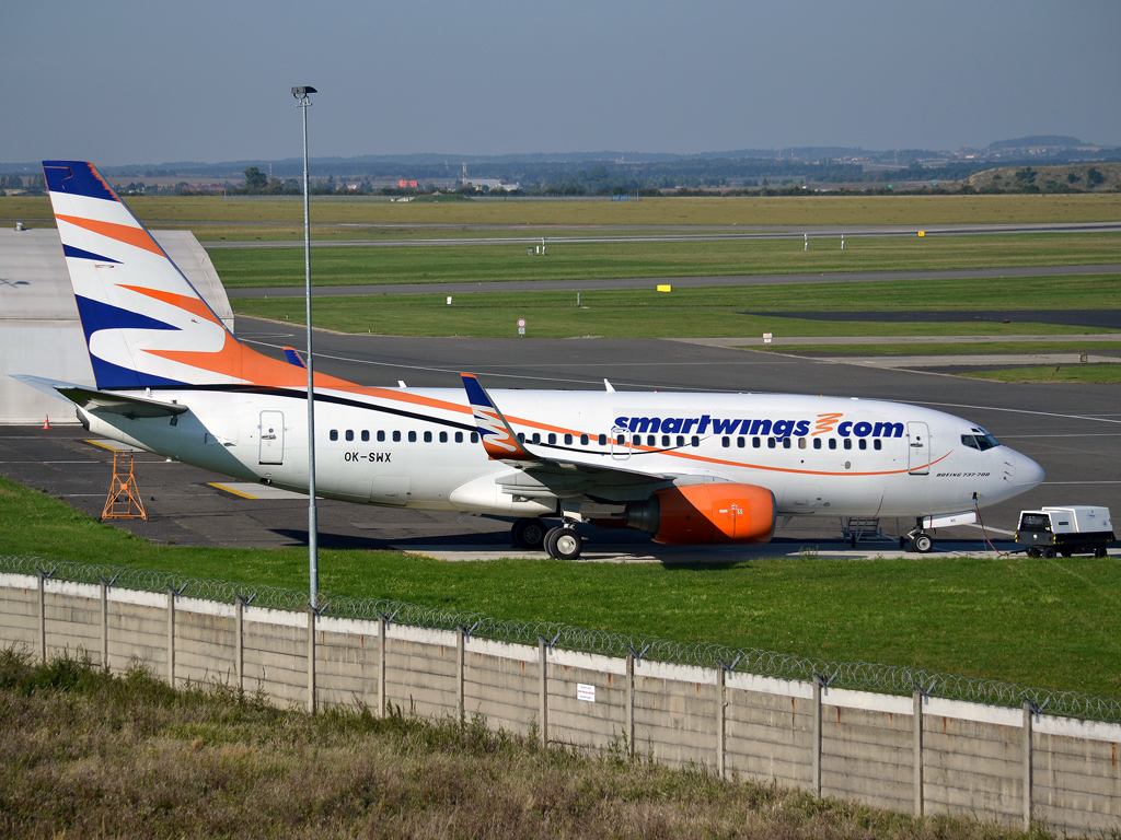 B737-76N Smart Wings (Travel Service) OK-SWX Prague_Ruzyne (PRG/LKPR) September_30_2012