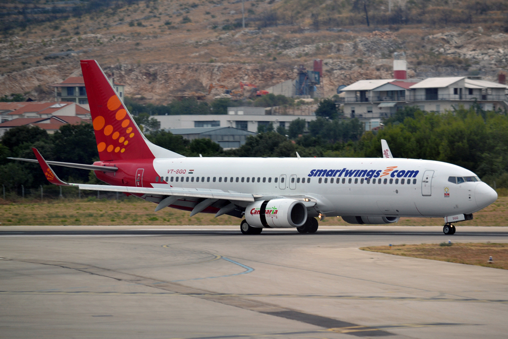 B737-8GJ Smart Wings (SpiceJet) VT-SGQ Split_Resnik (SPU/LDSP) August_20_2013