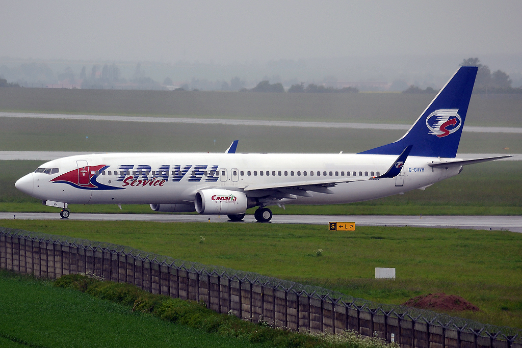 B737-8Q8 Travel Service C-GVVH Prague_Ruzyne (PRG/LKPR) June_01_2013