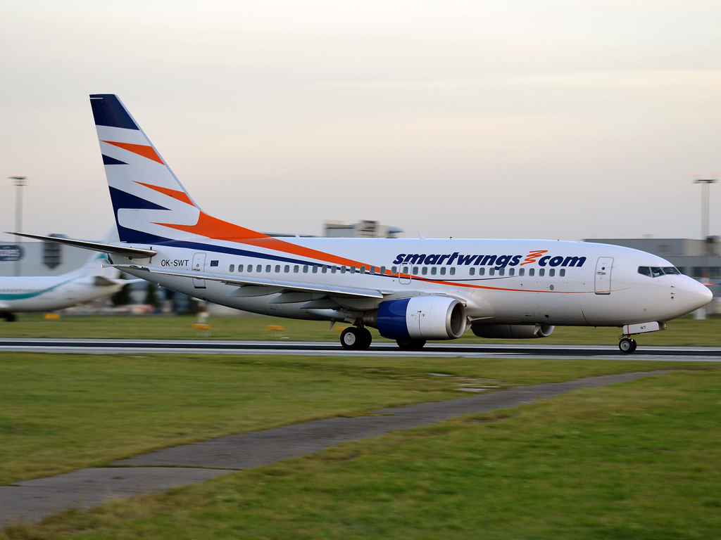 B737-7Q8 Smart Wings (Travel Service) OK-SWT Prague_Ruzyne (PRG/LKPR) September_21_2012