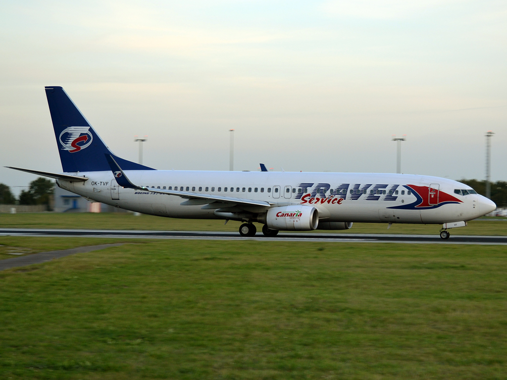 B737-8FH Travel Service OK-TVF Prague_Ruzyne (PRG/LKPR) September_21_2012