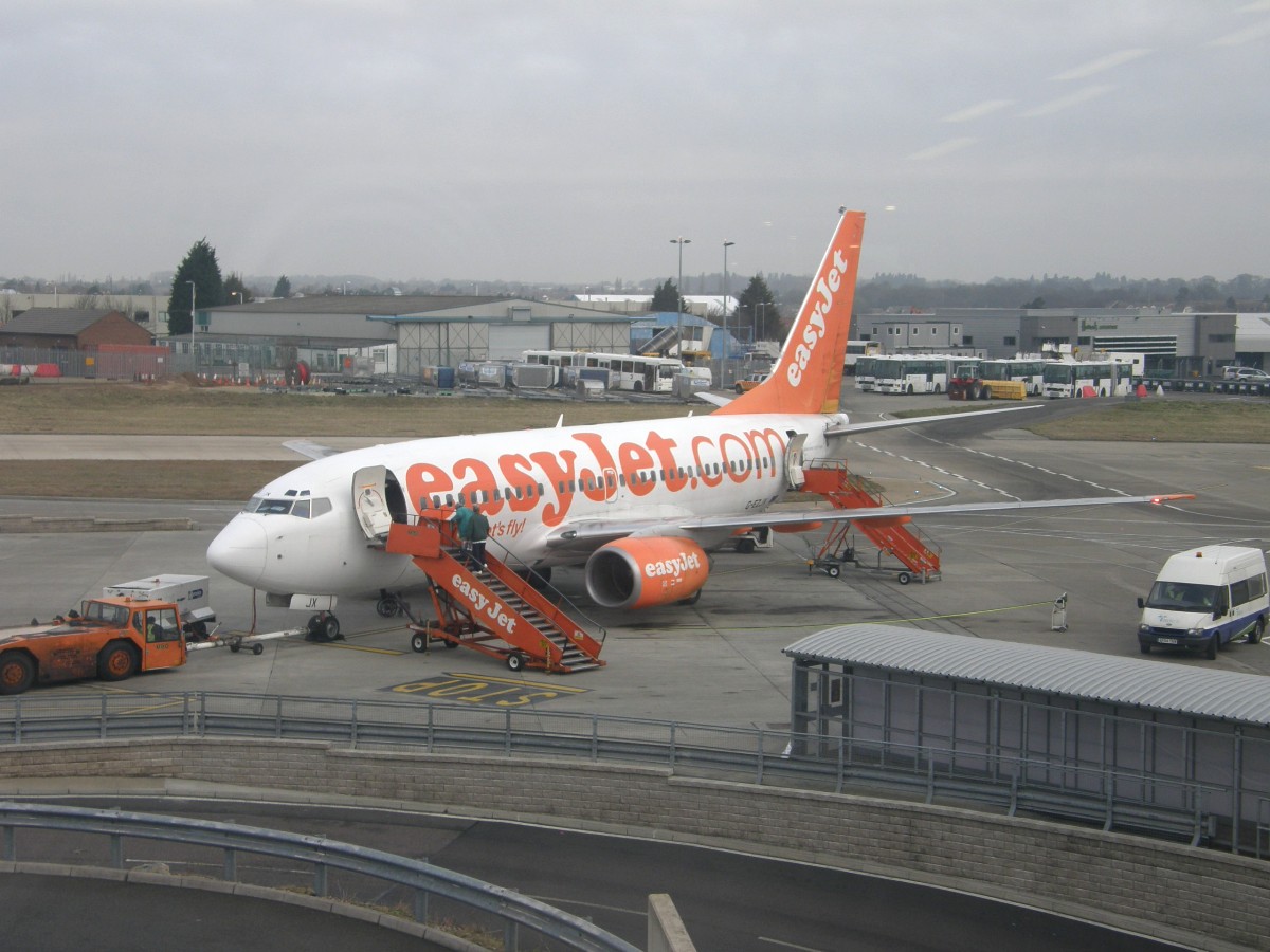 B737-73V EasyJet Airline G-EZJX London_Luton February_27_2009