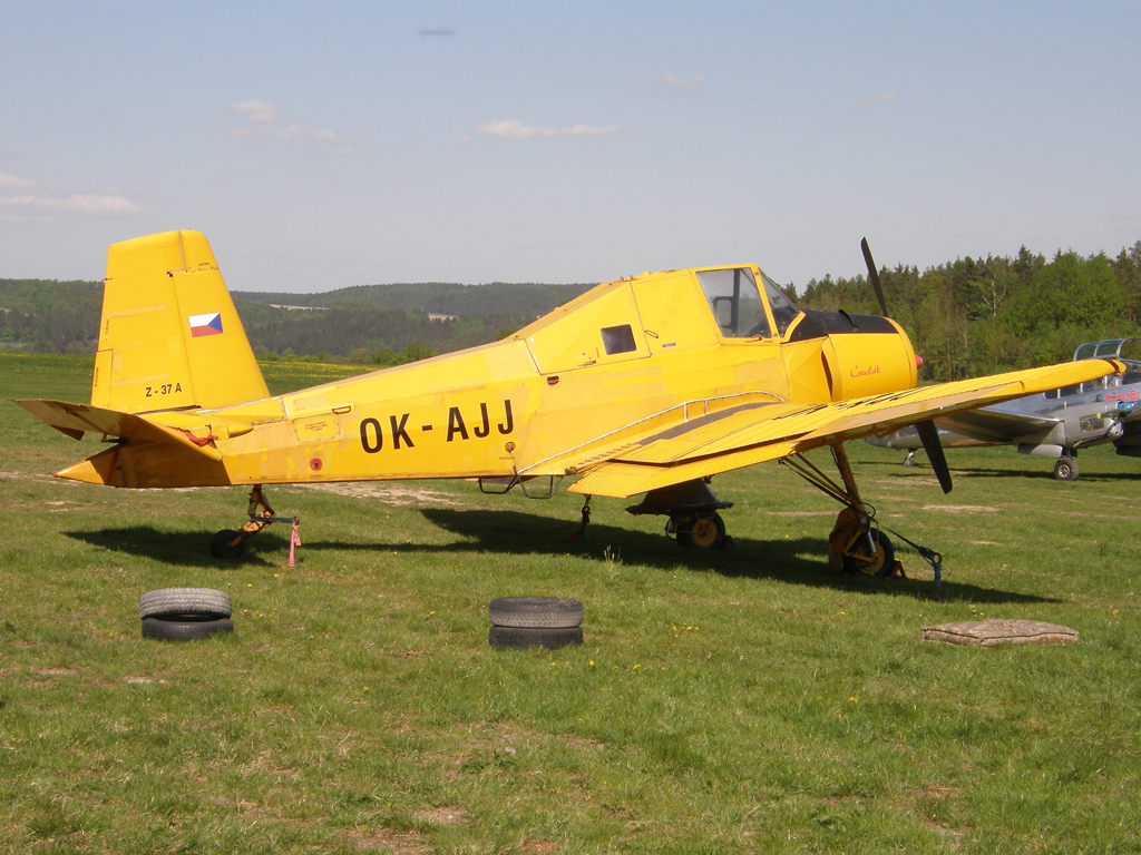 Zlin Z-37A Cmelak Untitled OK-AJJ Plzen_Plasy (LKPS) May_01_2011